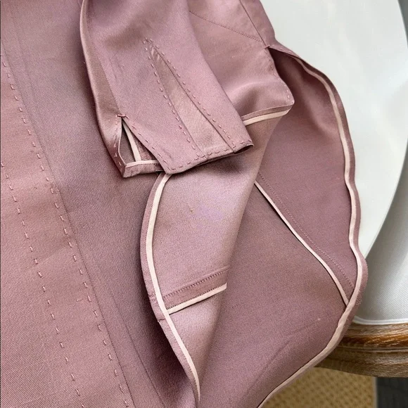 Chado Ralph Rucci Light Purple/Pink Vintage Silk Shantung Tunic M - Picture 4 of 11